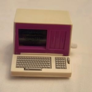 Vintage 1987 Barbie Wind-up Personal Computer. Rare!Works great!